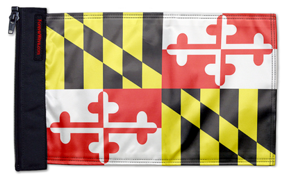 State Flag Maryland 12"x18" Forever Wave Flag for Jeep Wrangler JKU 4-Door 2007-2018