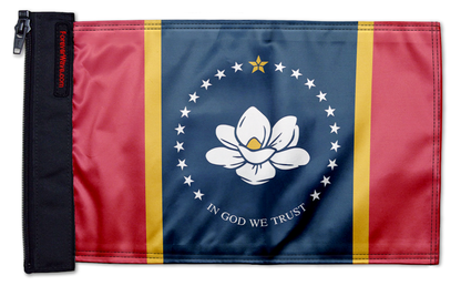 State Flag Mississippi Old Style 12"x18" Forever Wave Flag for Jeep Wrangler YJ 1986-1995