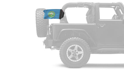 State Flag New Hampshire 12"x18" Forever Wave Flag for Jeep Wrangler JK 2-Door 2007-2018