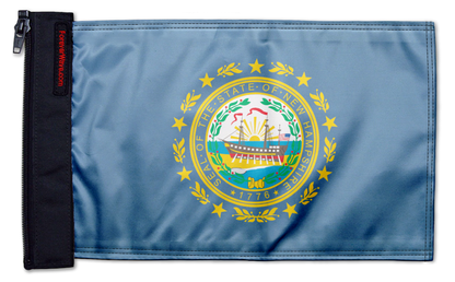 State Flag New Hampshire 12"x18" Forever Wave Flag for Jeep Wrangler JK 2-Door 2007-2018