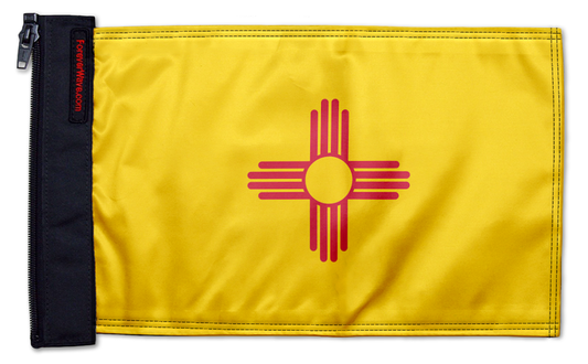 State Flag New Mexico 12"x18" Forever Wave Flag for Jeep Wrangler JKU 4-Door 2007-2018