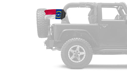 State Flag North Carolina 12"x18" Forever Wave Flag for Jeep Wrangler JLU 4-Door 2018-Present