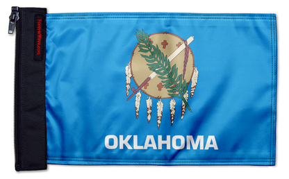 State Flag Oklahoma 12"x18" Forever Wave Flag for Jeep Wrangler JL 2-Door 2018-Present