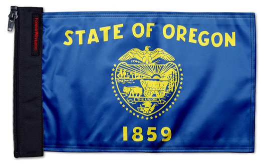 State Flag Oregon 12"x18" Forever Wave Flag