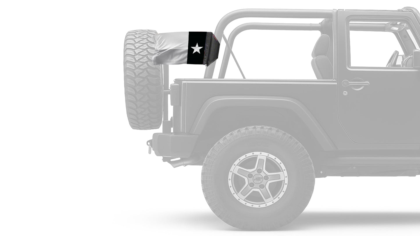 State Flag Texas Subdued 12"x18" Forever Wave Flag for Jeep Wrangler JL 2-Door 2018-Present
