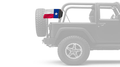 State Flag Texas 12"x18" Forever Wave Flag for Jeep Wrangler JK 2-Door 2007-2018