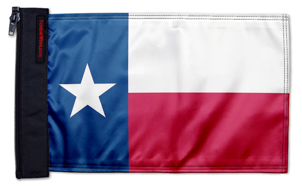 State Flag Texas 12"x18" Forever Wave Flag for Jeep Wrangler JLU 4-Door 2018-Present