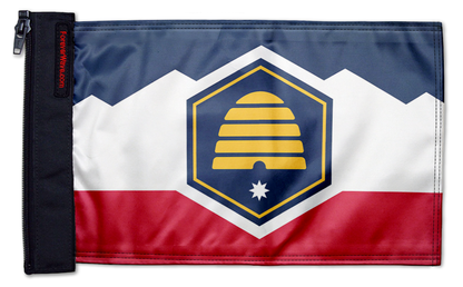 State Flag Utah 12"x18" Forever Wave Flag for Jeep Wrangler LJ 2003-2006
