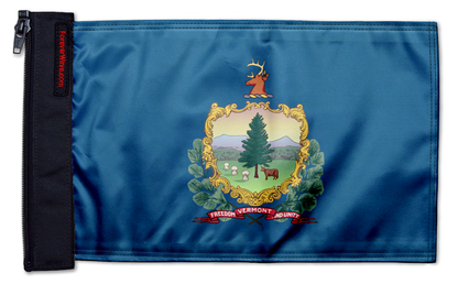 State Flag Vermont 12"x18" Forever Wave Flag for Jeep Wrangler CJ-7 and CJ-8 1976-1986