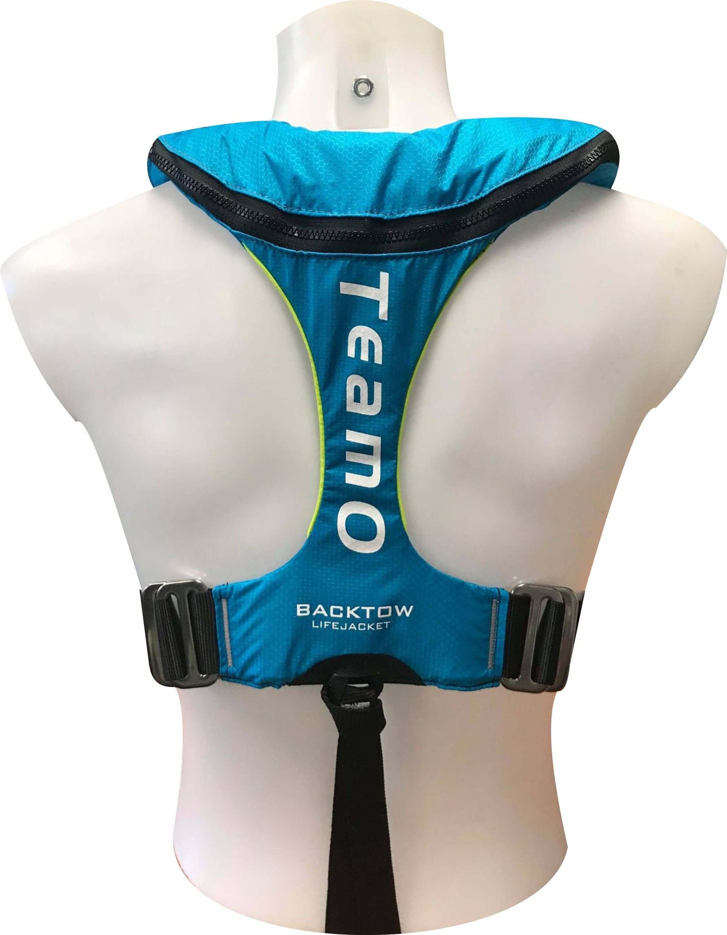 TeamO Marine | 170N Backtow™ Coastal Inflatable PFD | Blue with Yellow Trim