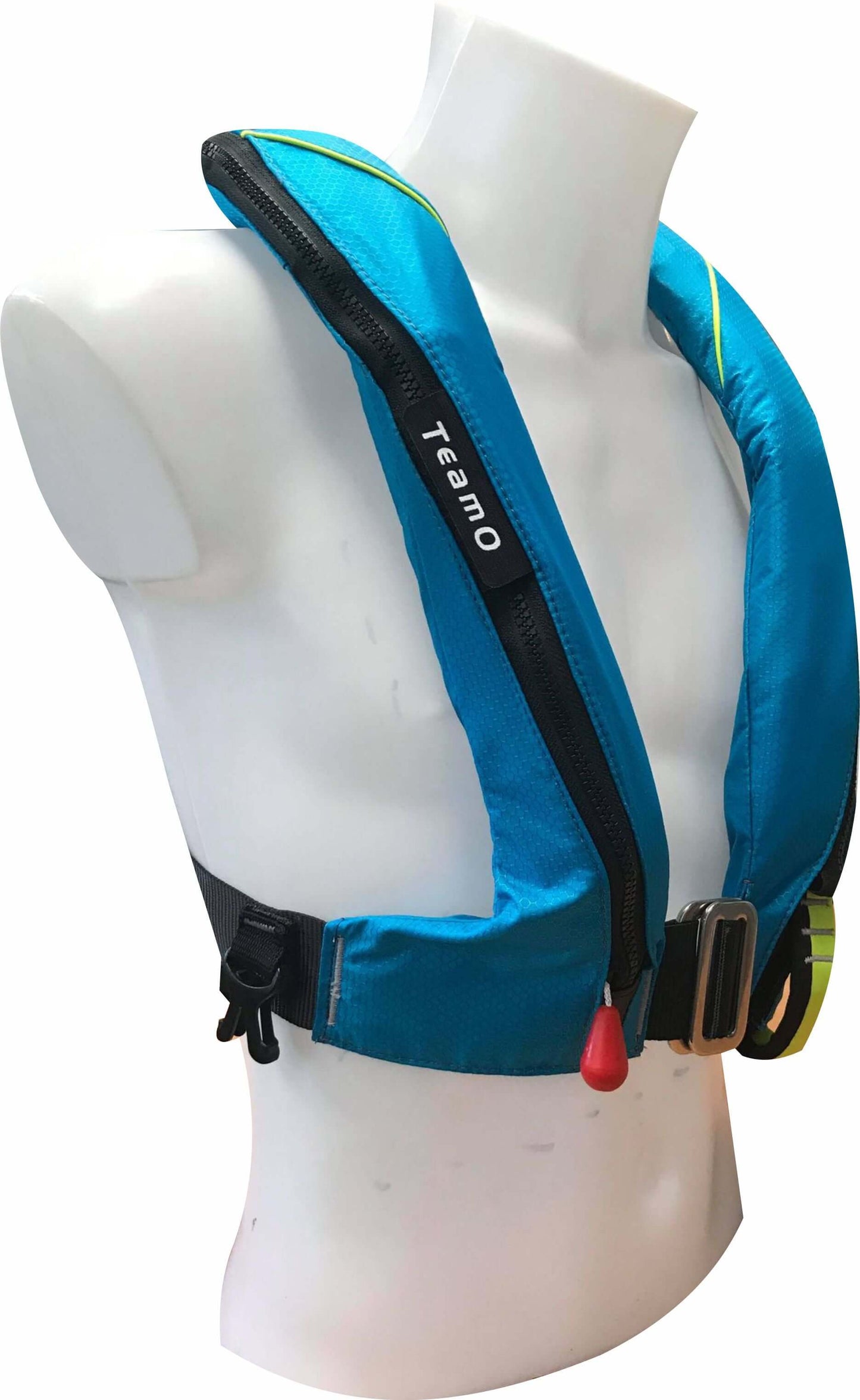 TeamO Marine | 170N Backtow™ Coastal Inflatable PFD | Blue with Yellow Trim