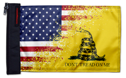 USA Gadsden 12"x18" Forever Wave Flag for Jeep Wrangler TJ 1996-2006