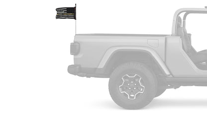 USA Subdued Thin Camo Line Infidel 12"x18" Forever Wave Flag for Jeep Wrangler TJ 1996-2006