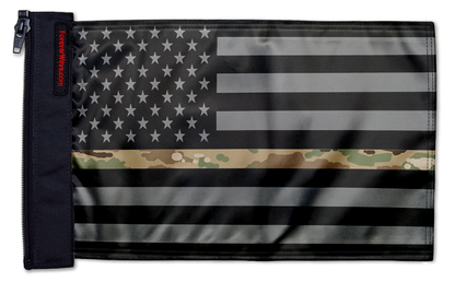 USA Subdued Thin Camo Line 12"x18" Forever Wave Flag for Jeep Wrangler JLU 4-Door 2018-Present