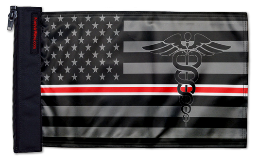 USA Subdued Nurses 12"x18" Forever Wave Flag for Jeep Wrangler TJ 1996-2006