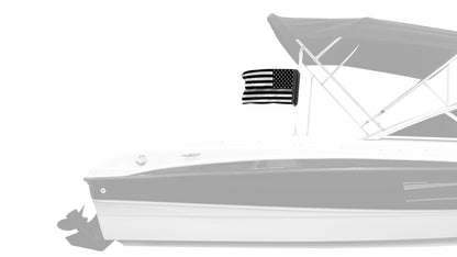 USA Subdued Thin Grey Line 12"x18" Forever Wave Flag
