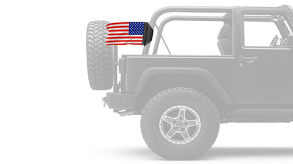 USA Ol' Glory - The Stars and Stripes 12"x18" Forever Wave Flag for Jeep Wrangler TJ 1996-2006
