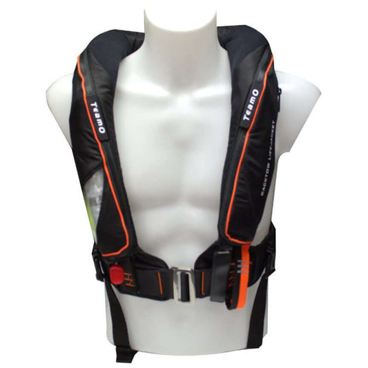 TeamO Marine PFD 170N Backtow™ Offshore PFD - Black Hammar Firing Head