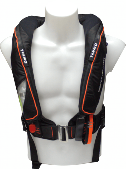 TeamO Marine PFD 275N BackTow™ Ocean Inflatable PFD - Black