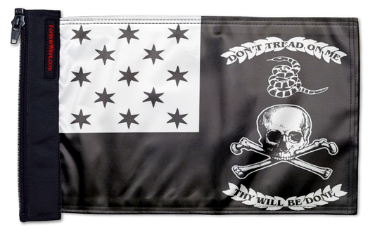 Veterans Exempt 12"x18" Forever Wave Flag