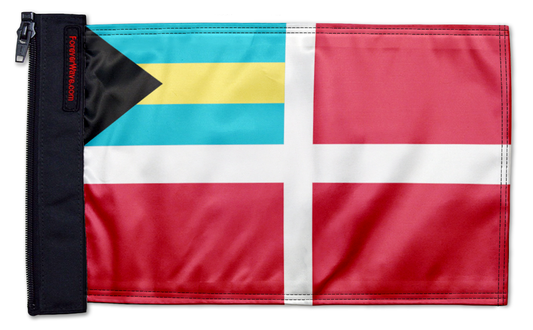 Bahamas Courtesy 12"x18" Forever Wave Flag for Bronco