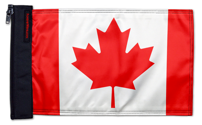 Canada 12"x18" Forever Wave Flag for Jeep Wrangler JKU 4-Door 2007-2018