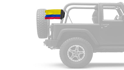 Colombia 12"x18" Forever Wave Flag for Jeep Wrangler YJ 1986-1995