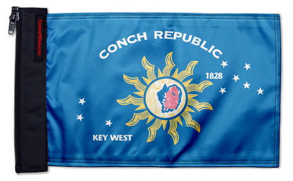 Conch Republic 12"x18" Forever Wave Flag for Jeep Wrangler YJ 1986-1995