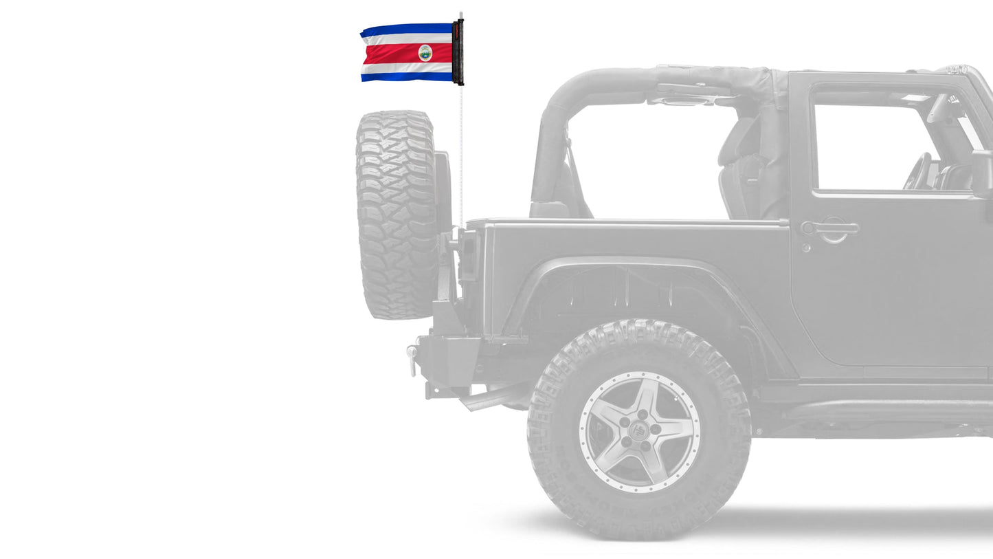 Costa Rica 12"x18" Forever Wave Flag