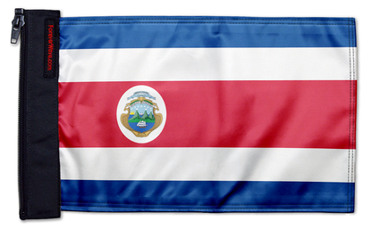 Costa Rica 12"x18" Forever Wave Flag for Bronco