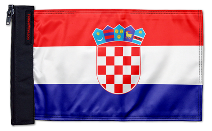 Croatia 12"x18" Forever Wave Flag for Jeep Wrangler LJ 2003-2006
