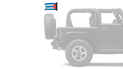 Cuba 12"x18" Forever Wave Flag for Bronco