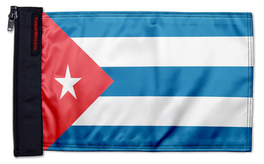 Cuba 12"x18" Forever Wave Flag for Jeep Wrangler TJ 1996-2006