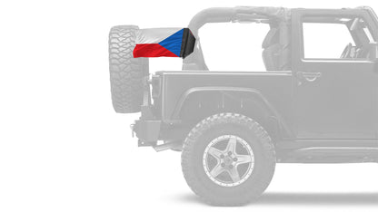 Czech Republic 12"x18" Forever Wave Flag for Jeep Wrangler YJ 1986-1995