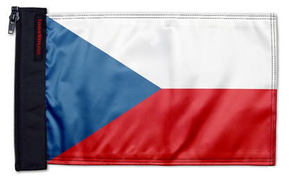 Czech Republic 12"x18" Forever Wave Flag for Jeep Wrangler CJ-7 and CJ-8 1976-1986