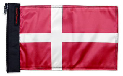 Denmark 12"x18" Forever Wave Flag for Jeep Wrangler JL 2-Door 2018-Present