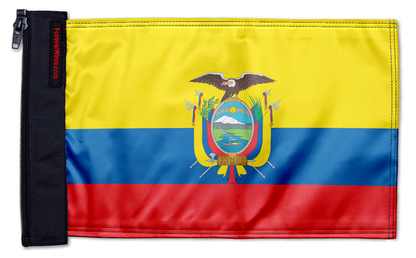 Ecuador 12"x18" Forever Wave Flag for Jeep Wrangler YJ 1986-1995