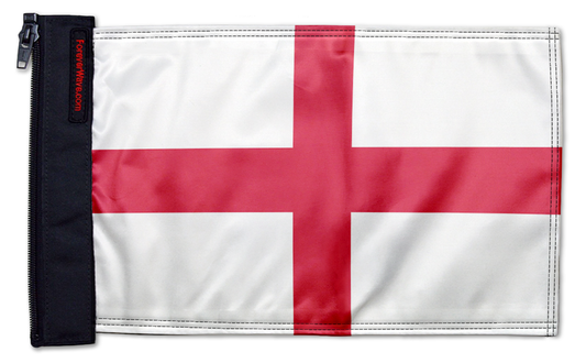 England 12"x18" Forever Wave Flag for Jeep Wrangler JL 2-Door 2018-Present