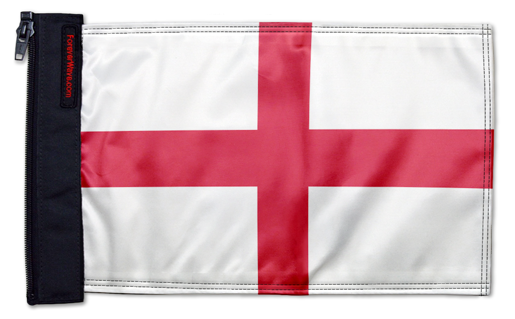 England 12"x18" Forever Wave Flag for Jeep Wrangler JKU 4-Door 2007-2018