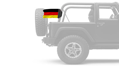 Germany 12"x18" Forever Wave Flag for Jeep Wrangler CJ-7 and CJ-8 1976-1986