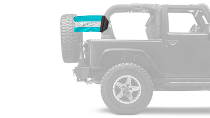 Honduras 12"x18" Forever Wave Flag for Jeep Wrangler JLU 4-Door 2018-Present