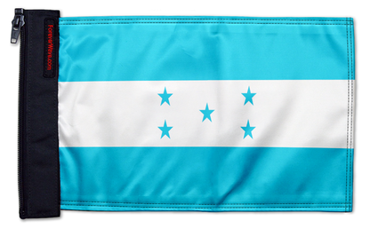 Honduras 12"x18" Forever Wave Flag for Jeep Wrangler CJ-7 and CJ-8 1976-1986