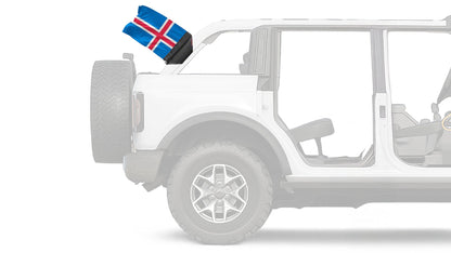 Iceland 12"x18" Forever Wave Flag for Bronco