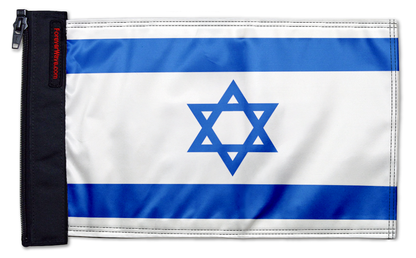 Israel 12"x18" Forever Wave Flag for Jeep Wrangler JKU 4-Door 2007-2018