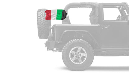 Italy 12"x18" Forever Wave Flag for Jeep Wrangler LJ 2003-2006