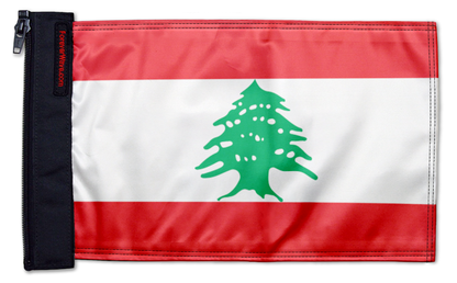 Lebanon 12"x18" Forever Wave Flag for Jeep Wrangler LJ 2003-2006