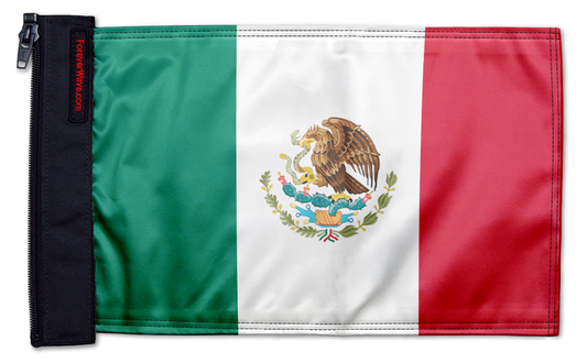 Mexico 12"x18" Forever Wave Flag