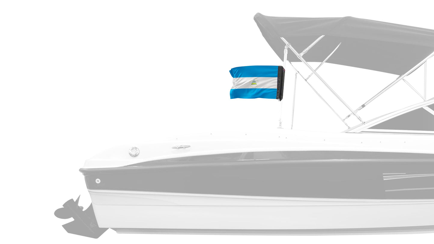 Nicaragua 12"x18" Forever Wave Flag