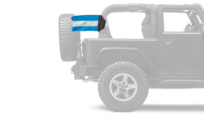 Nicaragua 12"x18" Forever Wave Flag for Jeep Wrangler JK 2-Door 2007-2018