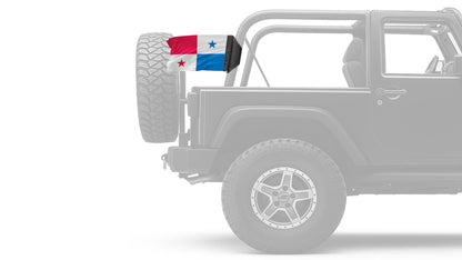 Panama 12"x18" Forever Wave Flag for Jeep Wrangler JKU 4-Door 2007-2018